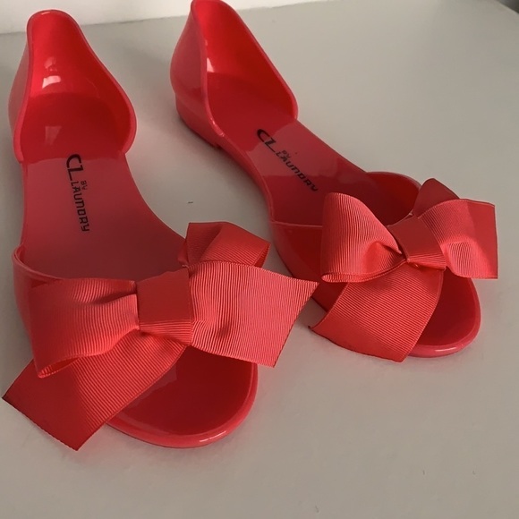 Chinese Laundry Plastic Open Toe Beach Flats Shoes - Picture 3 of 11